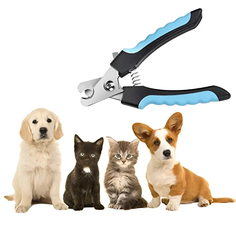 Dog Nail Clipper Safe Cuts with Safety Guard Button